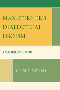 Max Stirner's Dialectical Egoism_cover