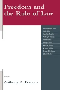 Freedom and the Rule of Law_cover