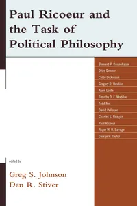 Paul Ricoeur and the Task of Political Philosophy_cover