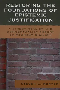 Restoring the Foundations of Epistemic Justification_cover