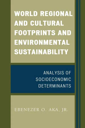 World Regional and Cultural Footprints and Environmental Sustainability