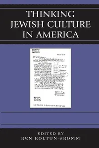 Thinking Jewish Culture in America_cover