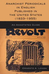 Anarchist Periodicals in English Published in the United States_cover