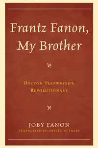 Frantz Fanon, My Brother_cover
