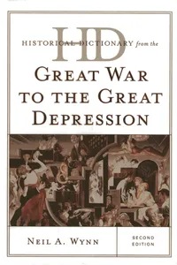 Historical Dictionary from the Great War to the Great Depression_cover