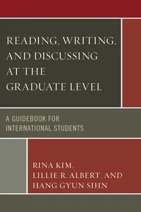 Reading, Writing, and Discussing at the Graduate Level_cover