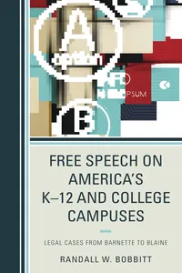 Free Speech on America's K–12 and College Campuses_cover
