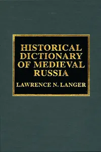 Historical Dictionary of Medieval Russia_cover