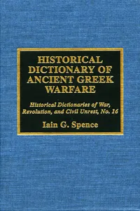 Historical Dictionary of Ancient Greek Warfare_cover