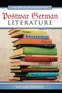 Historical Dictionary of Postwar German Literature_cover