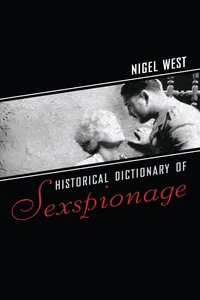 Historical Dictionary of Sexspionage_cover