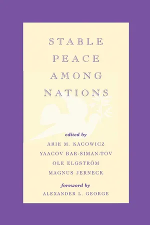 Stable Peace Among Nations