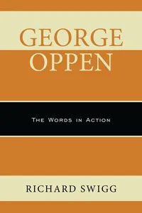 George Oppen_cover