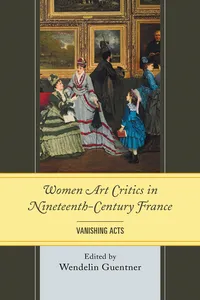 Women Art Critics in Nineteenth-Century France_cover