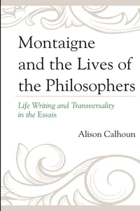 Montaigne and the Lives of the Philosophers_cover