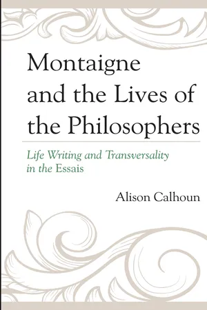 Montaigne and the Lives of the Philosophers