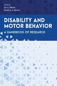 Disability and Motor Behavior_cover