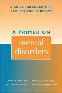 A Primer on Mental Disorders_cover