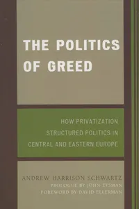 The Politics of Greed_cover