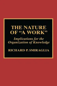 The Nature of 'A Work'_cover