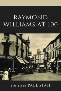 Raymond Williams at 100_cover