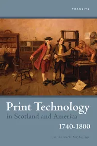 Print Technology in Scotland and America, 1740–1800_cover