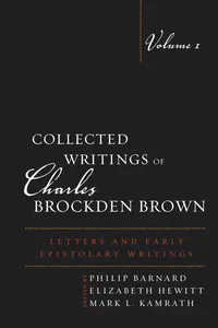 Collected Writings of Charles Brockden Brown_cover