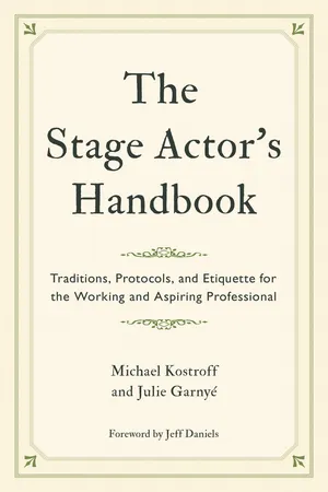 The Stage Actor's Handbook