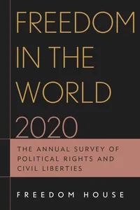 Freedom in the World 2020_cover