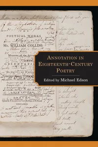 Annotation in Eighteenth-Century Poetry_cover