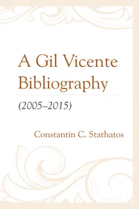 A Gil Vicente Bibliography_cover