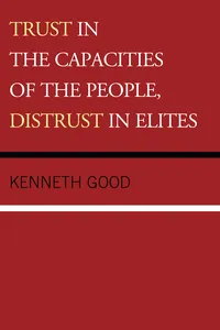 Trust in the Capacities of the People, Distrust in Elites_cover
