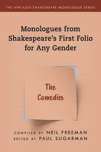 Monologues from Shakespeare’s First Folio for Any Gender_cover