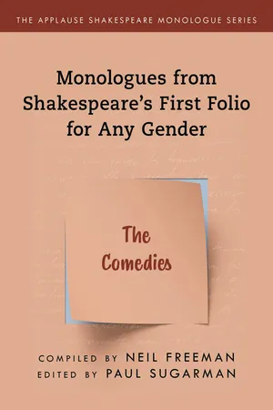 Monologues from Shakespeare’s First Folio for Any Gender