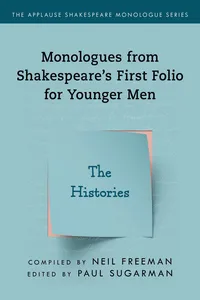 Monologues from Shakespeare’s First Folio for Younger Men_cover