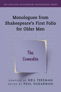 Monologues from Shakespeare’s First Folio for Older Men_cover