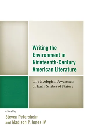 Writing the Environment in Nineteenth-Century American Literature