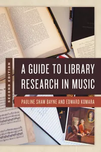 A Guide to Library Research in Music_cover