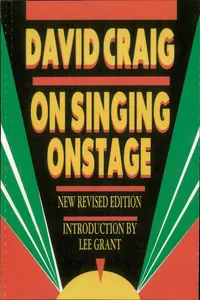 On Singing Onstage_cover