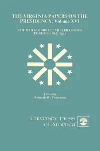 The Virginia Papers on the Presidency_cover
