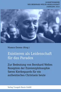 Existieren als Leidenschaft für das Paradox_cover