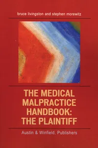 The Medical Malpractice Handbook_cover