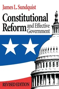 Constitutional Reform and Effective Government_cover