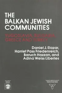 The Balkan Jewish Communities_cover