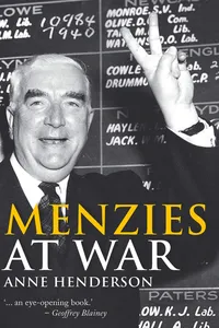 Menzies at War_cover