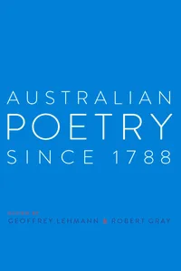 Australian Poetry Since 1788_cover