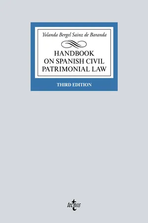 Handbook on Spanish Civil Patrimonial Law