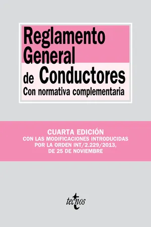 Reglamento General de Conductores