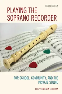 Playing the Soprano Recorder_cover