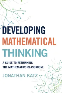 Developing Mathematical Thinking_cover